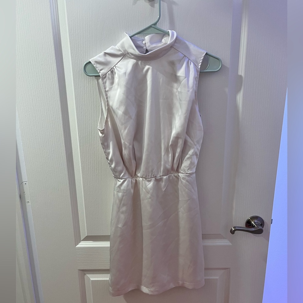 Lulus white sorority or engagement dress size small
